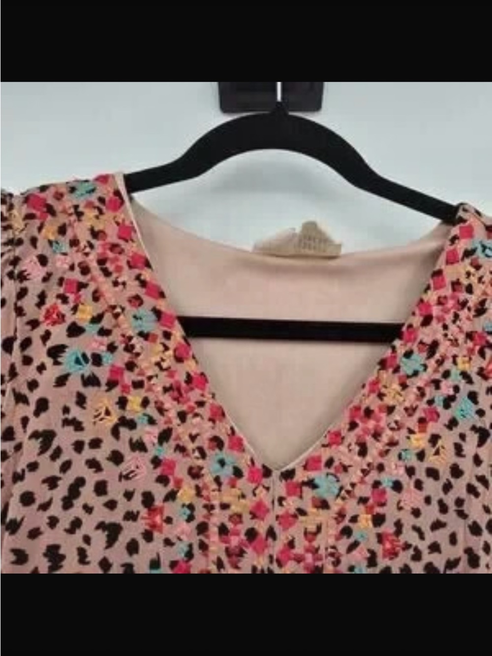 Savanna Jane Dress Women Large Leopard Print embroidered Mid Dress Summer - Picture 5 of 12